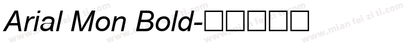 Arial Mon Bold字体转换